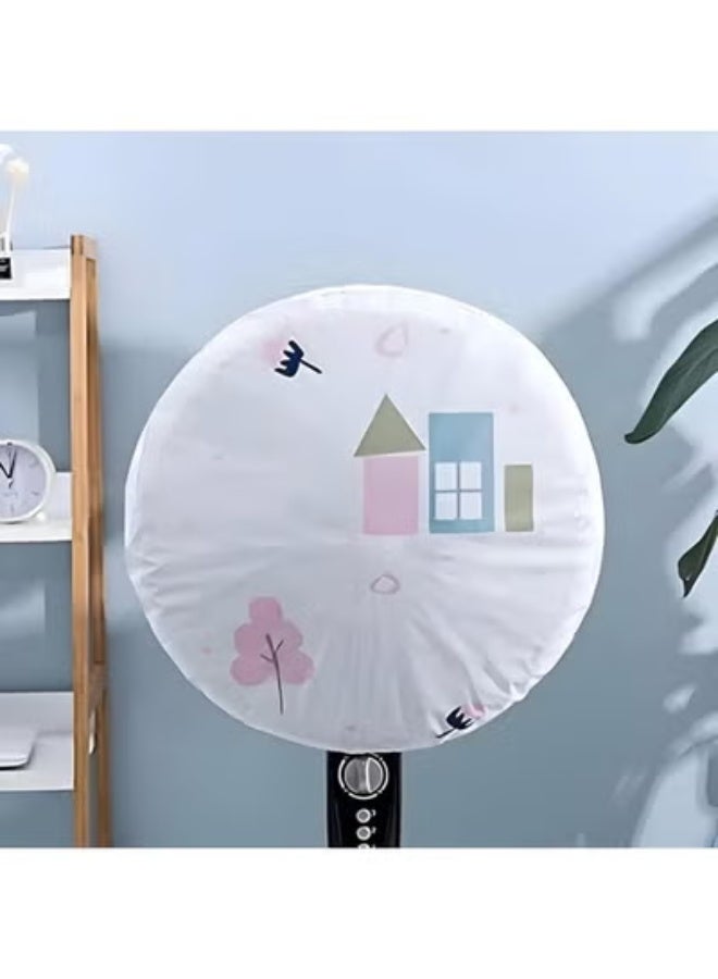 Universal Round Fan Cover for Electric Fans – Dustproof Waterproof Transparent Mesh with Secure Plastic Fit – Easy to Use and Remove, Protects Fans from Dirt and Dust for Home and Office - Image 5